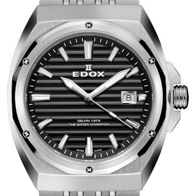 Montre Delfin 1973 Date Gents 53032-3M-NIN - Edox