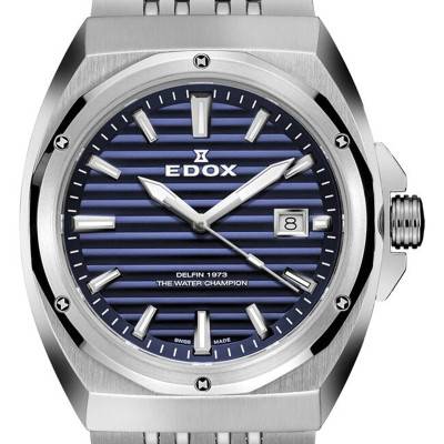 Delfin 1973 Date Gents Watch 53032-3M-BUIN - Edox
