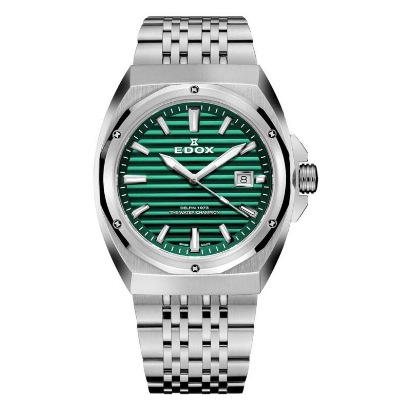 Delfin 1973 Date Gents Watch 53032-3M-VIN - Edox