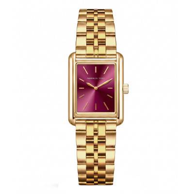 Montre MTAuréa Bordeaux Doré Jaune Acier 3000-A - Maison du Temps