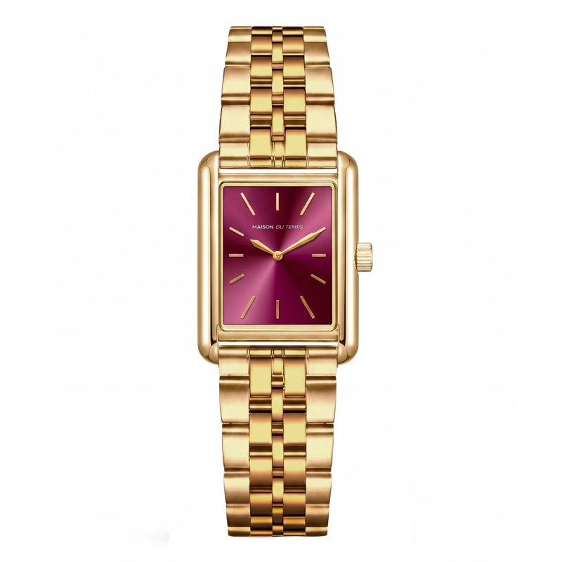 Montre MTAuréa Bordeaux Doré Jaune Acier 3000-A - Maison du Temps