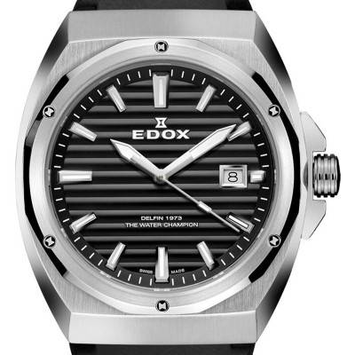 Montre Delfin 1973 Date Gents 53032-3CA-NIN - Edox