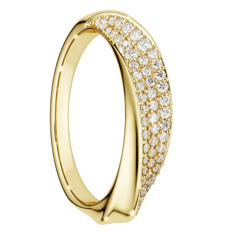 Bague Anneau Classica en Argent 925 Doré & Oxydes de Zirconium - 5746018 - Swarovski