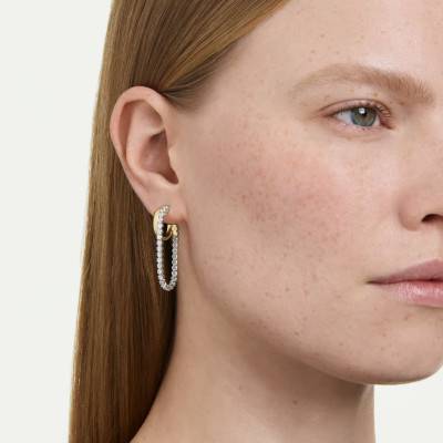Boucles d'Oreilles Pendantes Hyperbola Métaux & Oxydes de Zirconium - 5749366 - Swarovski