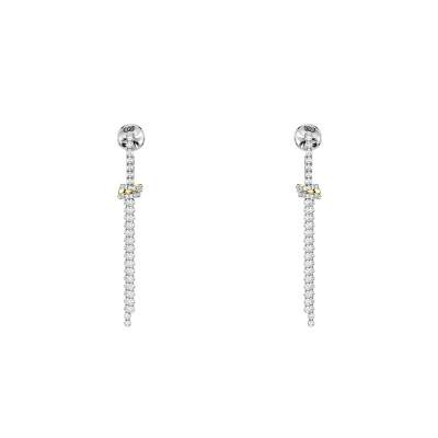 Boucles d'Oreilles Pendantes Hyperbola Noeud Cristaux & Oxydes de Zirconium - 5752866 - Swarovski