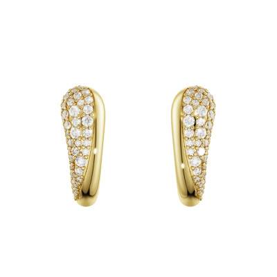 Boucles d'Oreilles Classica en Argent 925 Doré & Oxydes de Zirconium - 5745020 - Swarovski