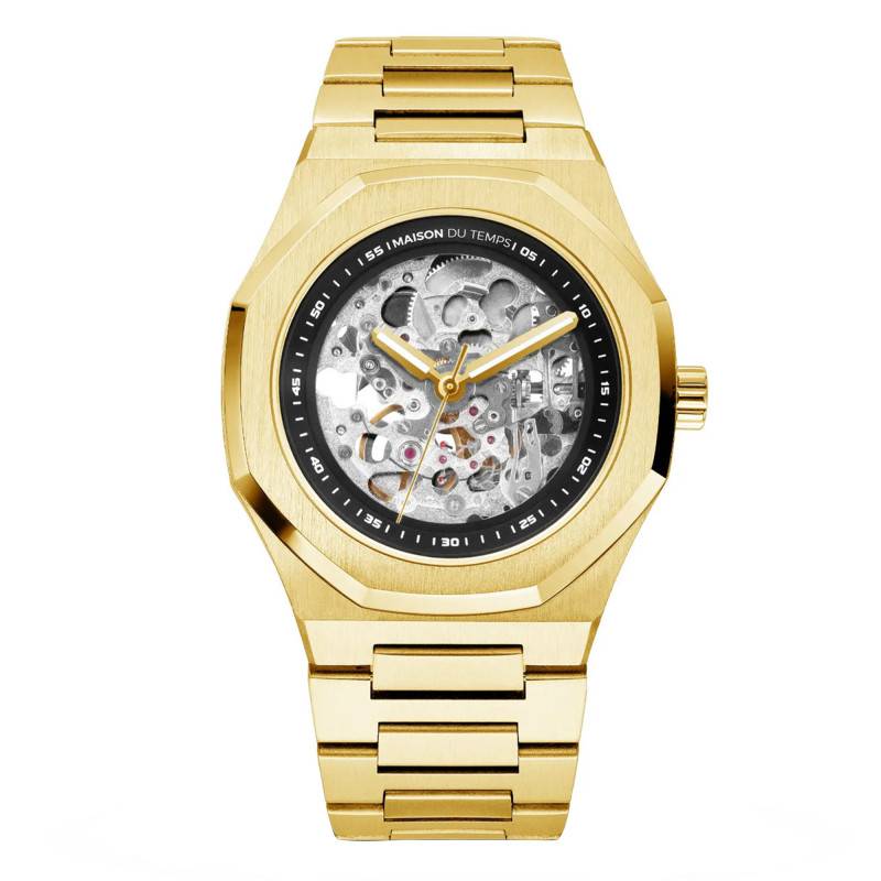 Montre MTBeta Skeleton Gold Acier 160-A - Maison du Temps