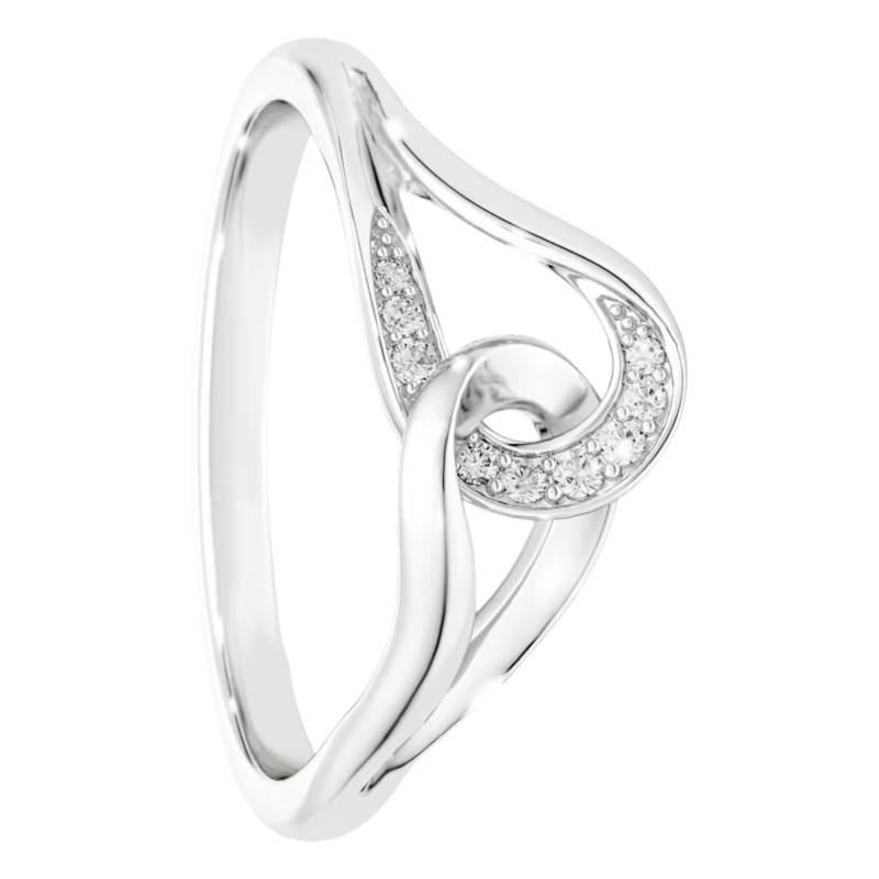 Bague Classica Entrelacée en Argent 925 & Oxydes de Zirconium - 5745566 - Swarovski