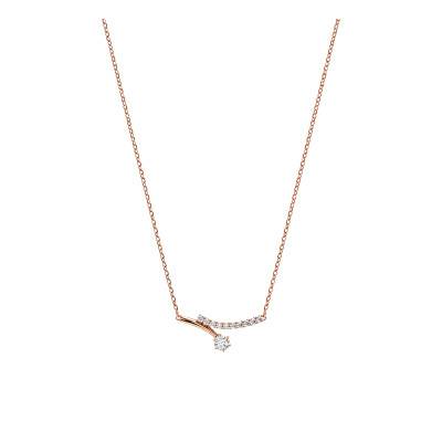 Collier Matrix Crash Doré à l'Or Rose 750 & Oxydes de Zirconium, Longueur 38 à 45 cm - 5763823 - Swarovski