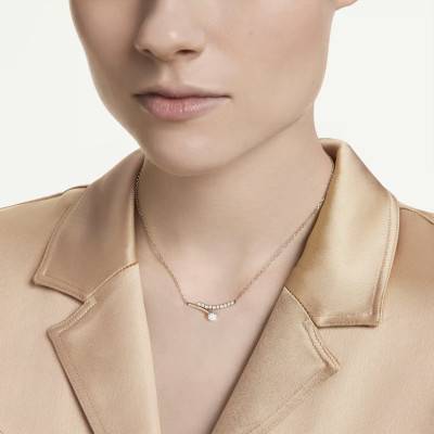 Collier Matrix Crash Doré à l'Or Rose 750 & Oxydes de Zirconium, Longueur 38 à 45 cm - 5763823 - Swarovski