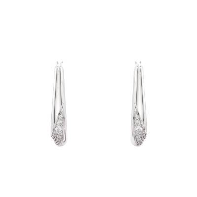 Boucles d'Oreilles Créoles Classica en Argent 925 & Oxydes de Zirconium - 5743474 - Swarovski