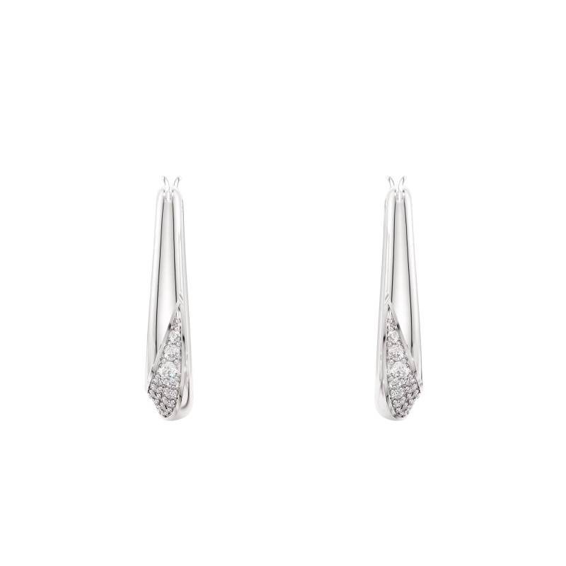 Boucles d'Oreilles Créoles Classica en Argent 925 & Oxydes de Zirconium - 5743474 - Swarovski