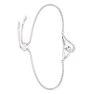 Bracelet Classica Entrelacé en Argent 925 & Oxydes de Zirconium - 5745569 - Swarovski