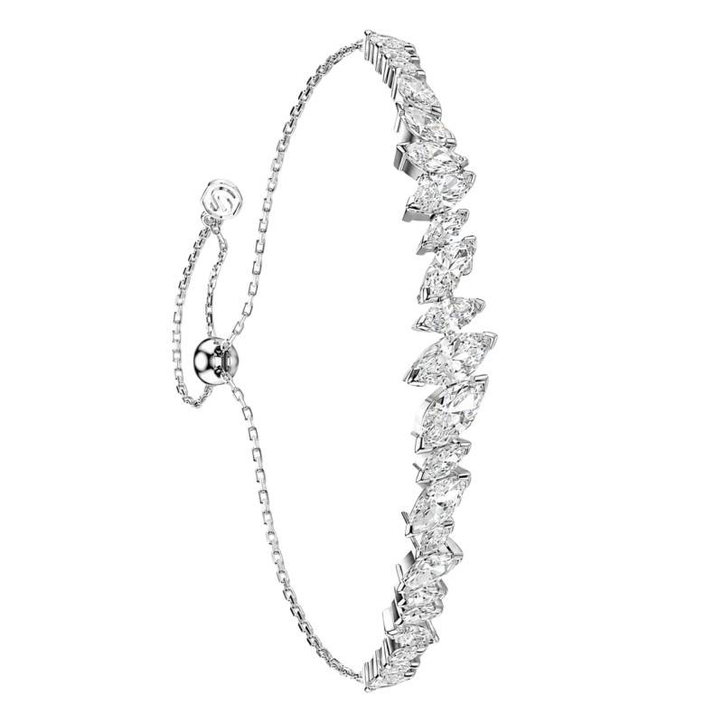 Mesmera Rhodium-Plated Metal & Zirconium Oxide Bracelet, 24 cm Length - 5748650 - Swarovski