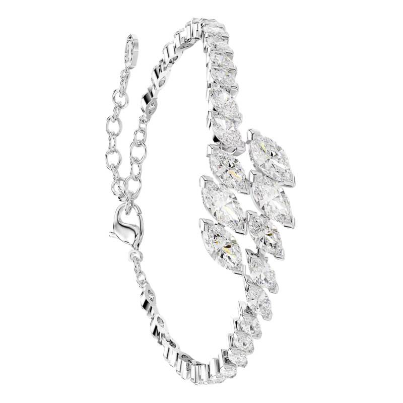 Bracelet Mesmera Glam en Métal Rhodié & Oxydes de Zirconium, Longueur 15,5 cm Ajustable - 5748014 - Swarovski