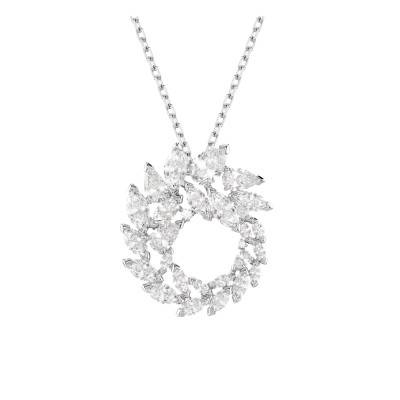 Collier Mesmera Glam en Métal Rhodié & Oxydes de Zirconium, Longueur 38 cm Ajustable - 5759837 - Swarovski