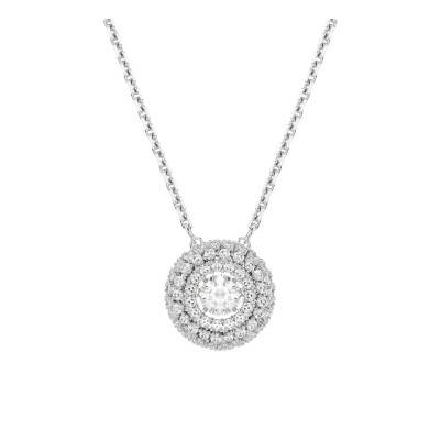 Collier Sublima Glam en Métal Rhodié & Oxydes de Zirconium, Longueur 38 cm Ajustable - 5738246 - Swarovski