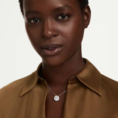 Collier Sublima Glam en Métal Rhodié & Oxydes de Zirconium, Longueur 38 cm Ajustable - 5738246 - Swarovski