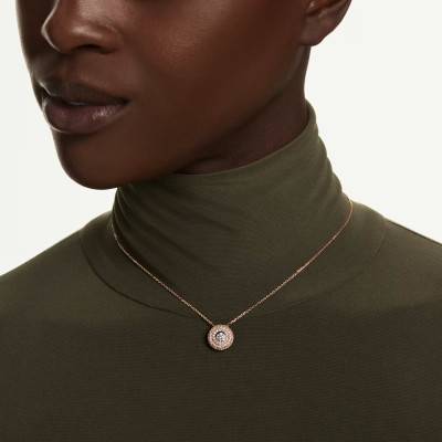 Collier Sublima Glam en Métal Doré à l'Or Rose 750 & Oxydes de Zirconium, Longueur 38 cm Ajustable - 5764190 - Swarovski