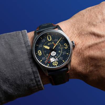 Montre SPITFIRE SMITH AUTOMATIC SNOOPY PEANUTS FLYING ACE PILOT ERROR LIMITED EDITION AV-4152-02 - Avi-8