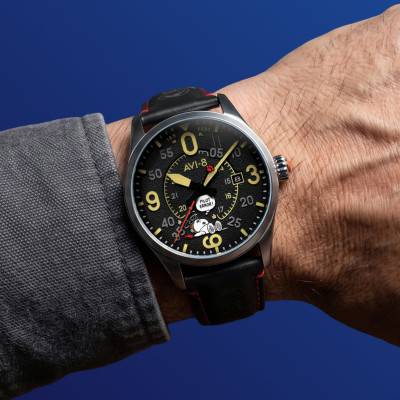 Montre SPITFIRE SMITH AUTOMATIC SNOOPY PEANUTS FLYING ACE PILOT ERROR LIMITED EDITION AV-4152-01 - Avi-8