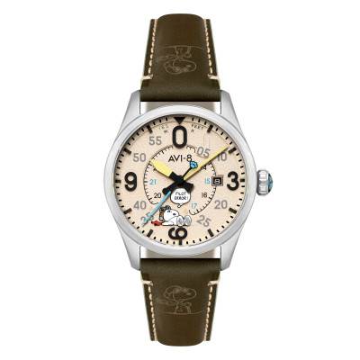Montre SPITFIRE SMITH AUTOMATIC SNOOPY PEANUTS FLYING ACE PILOT ERROR LIMITED EDITION AV-4152-04 - Avi-8