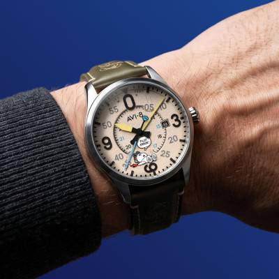 Montre SPITFIRE SMITH AUTOMATIC SNOOPY PEANUTS FLYING ACE PILOT ERROR LIMITED EDITION AV-4152-04 - Avi-8