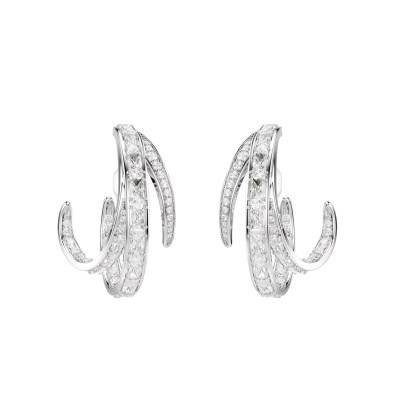 Boucles d'Oreilles Clip Vienna en Métal Rhodié & Oxydes de Zirconium - 5756046 - Swarovski