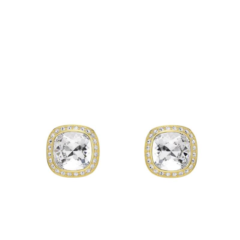 Boucles d'Oreilles Clous Una Angelic Métal Doré a l'Or Jaune 750 & Cristaux Blancs - 5764762 - Swarovski