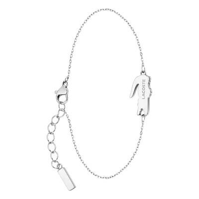 Bracelet Crocodile en Acier, Longueur 16,5 cm Ajustable - 2040623 - Lacoste