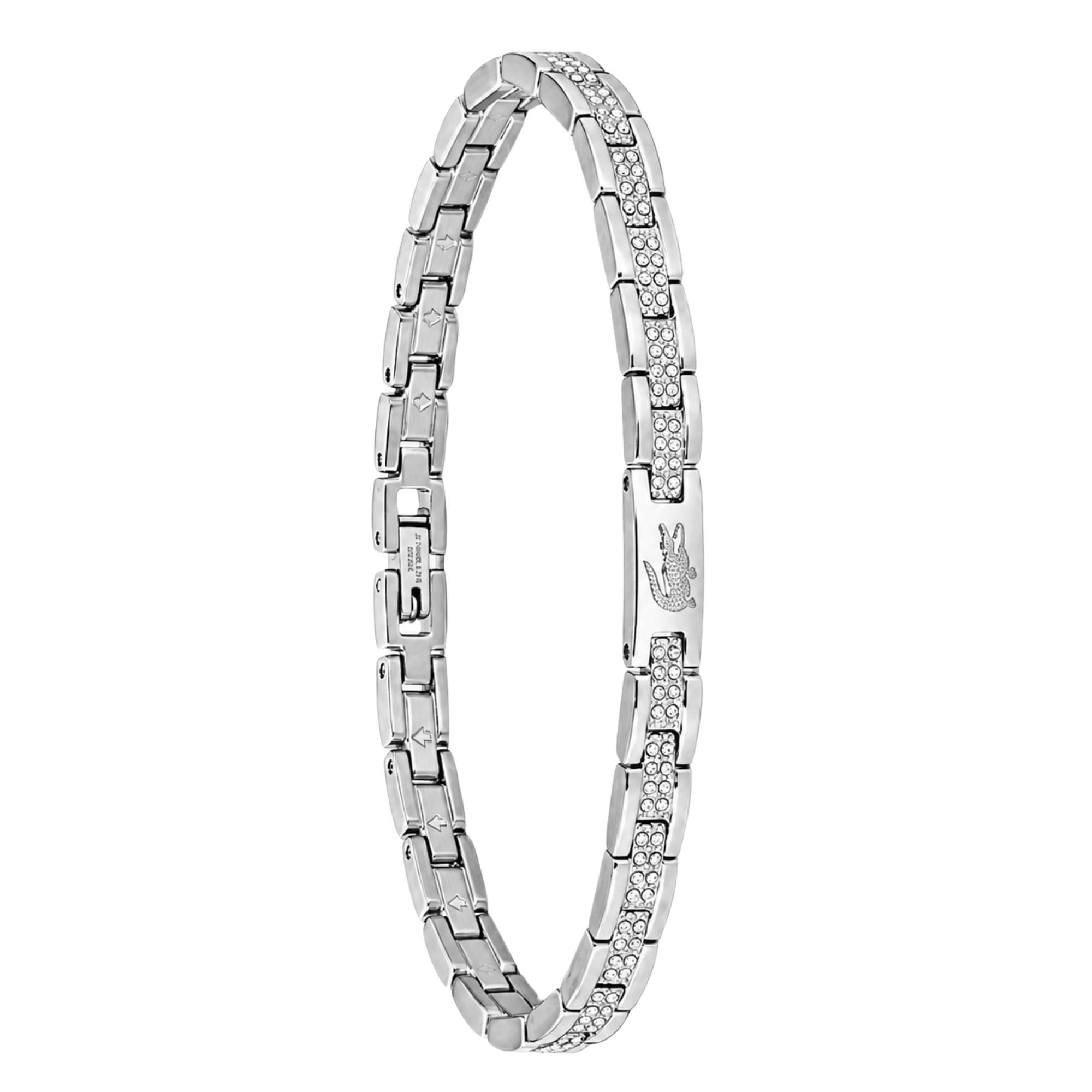 Steel Metropole Bracelet, Adjustable Length 16.5 cm - Lacoste - Ocarat