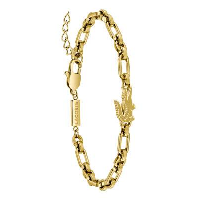 Bracelet Arthor en Acier Doré, Longueur 17,5 cm Ajustable - 2040632 - Lacoste