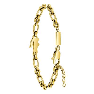 Gold-Tone Stainless Steel Arthor Bracelet, 17.5 cm Adjustable - 2040632 - Lacoste