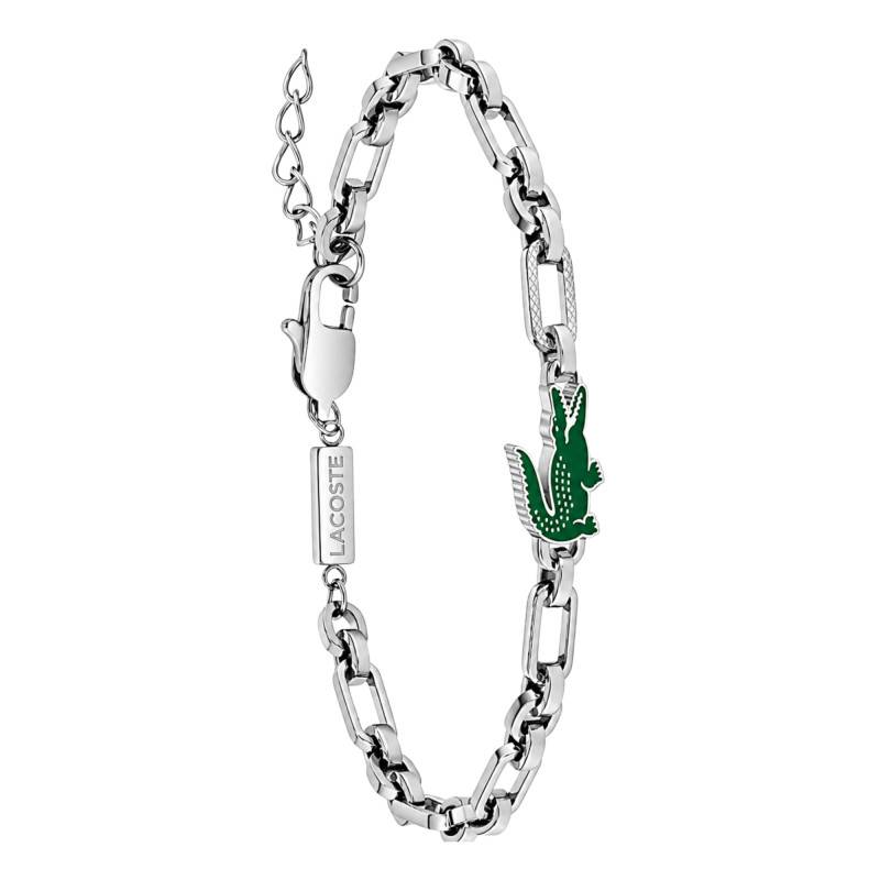 Steel Arthor Bracelet, Adjustable Length 17.5 cm - 2040631 - Lacoste