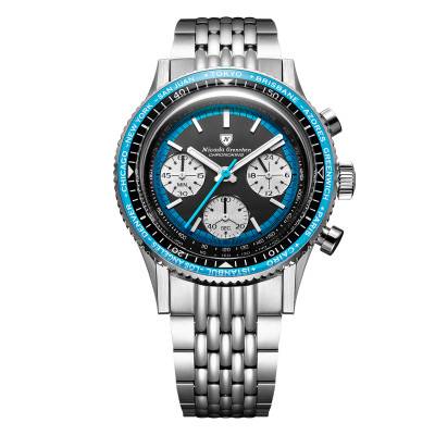 Chronoking Racing Blue Men's Watch 87053Q - Interchangeable Bezels - Nivada Grenchen