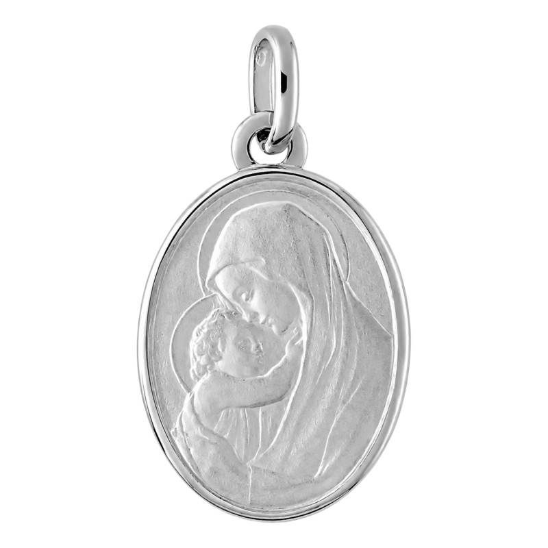 925 Sterling Silver Madonna and Child Medal - Lumiosa