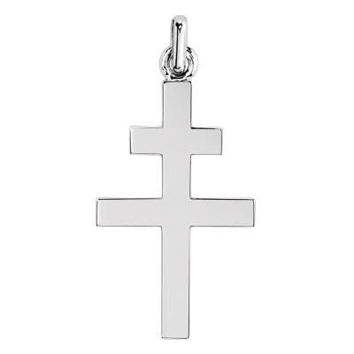 White Gold 375 or 750 Cross of Lorraine - Lucas Lucor