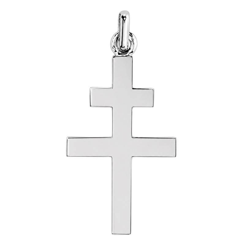 White Gold 375 or 750 Cross of Lorraine - Lucas Lucor