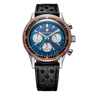 Chronoking Racing Blue Lagoon Men's Watch 87054Q - Interchangeable Bezels - Nivada Grenchen