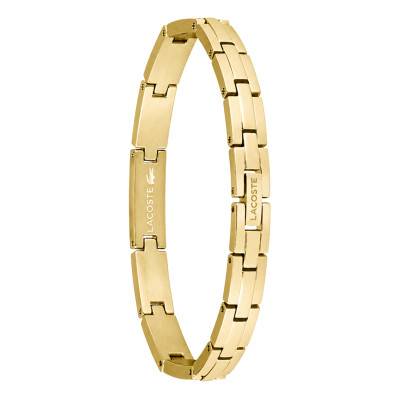 Bracelet Stencil en Acier Doré, Longueur 19 cm Ajustable - 2040626 - Lacoste