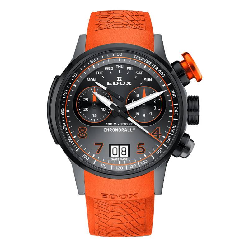 Chronorally Chronograph 45 38003-TINGNOCAO-GNO Watch - Edox