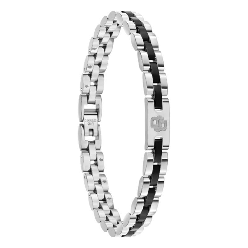 Bracelet Archer en Acier Noir & Gris, Longueur 17,5 cm Ajustable - 1580890 - Boss