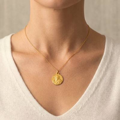 Médaille Saint Benoit Or Jaune 750, Diamètre 12 mm à 16 mm - Lumiosa