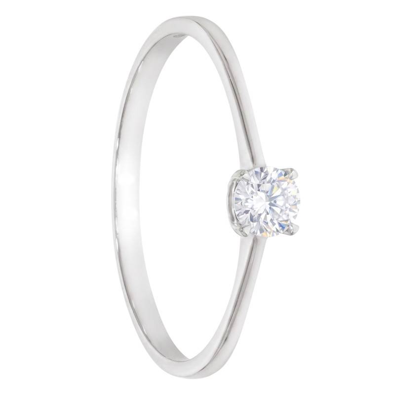 HSI Diamond Solitaire Ring 0,25 ct in 375 White Gold - Amore