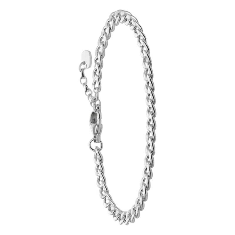 925 Silver Flat Curb Chain Bracelet, Length 16 cm Adjustable - LBA0105-001-12 - Thomas Sabo