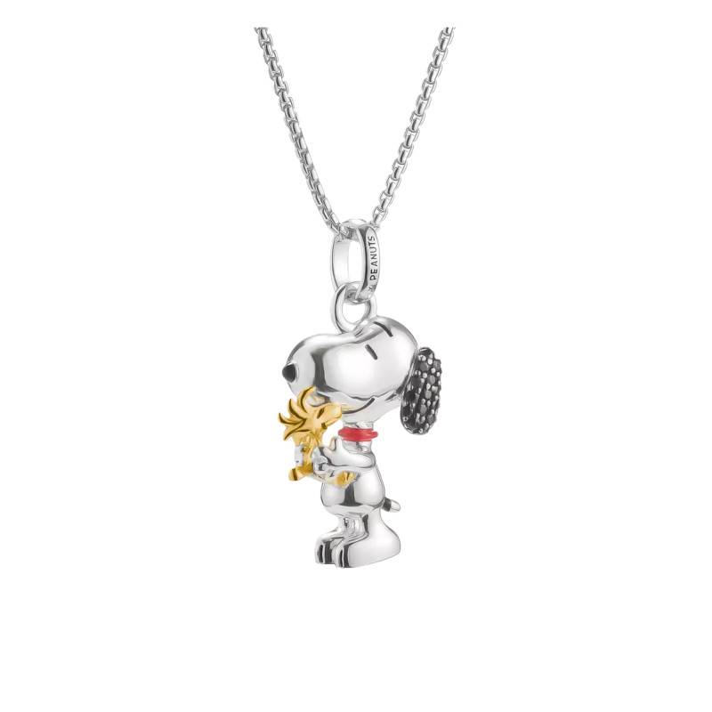 Collier Snoopy avec Woodstock Peanuts™ en Argent 925 & Email, Longueur de 45 cm à 50 cm - KE2345-565-7 - Thomas Sabo