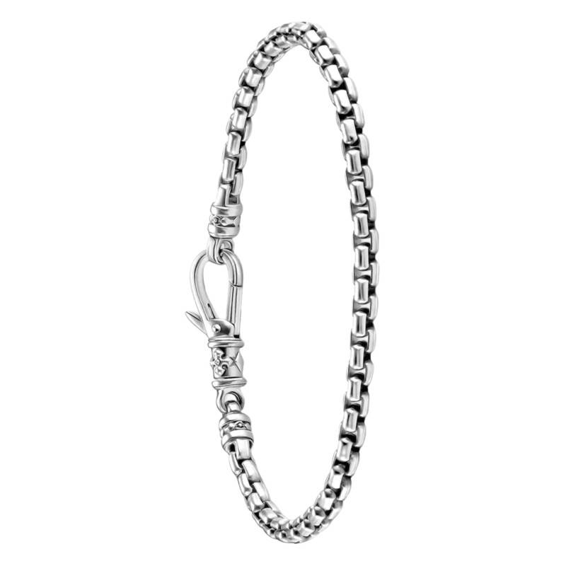 925 Silver Box Chain Bracelet, Lengths 18 cm and 20 cm, Width 4 mm - A2186-637-21 - Thomas Sabo