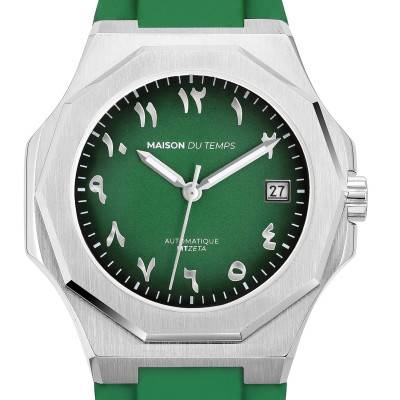 Montre MTZeta Arabic Vert Silicone Vert 1003-SV - Maison du Temps