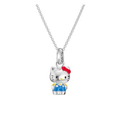Collier Hello Kitty en Plaqué Argent & Émail Multicolore, Longueur 40 cm Ajustable - KE2389-M06-7-L45V - Thomas Sabo