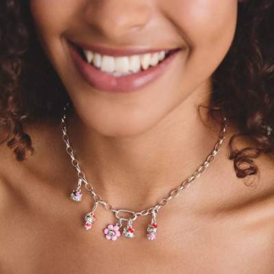 Pendentif Charm Hello Kitty Nœud Rouge en Plaqué Argent & Émail - CC1359-M06-10 - Thomas Sabo